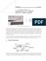 Propagation D'un Signal Dans Un Câble Coaxial