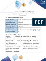 Guía de Actividades y Rúbrica de Evaluación - Tarea 1 - Biomoléculas