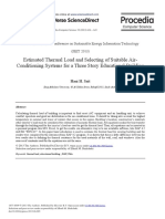 Estimated Thermal Load and Selecting of Suitable Air-Conditioning Systems For A Three Story Educational Building