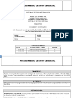 GG-PR-01 Procedimiento Gestión Gerencial