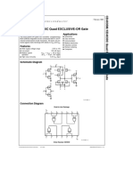 CD4030M/CD4030C Quad EXCLUSIVE-OR Gate: General Description Applications