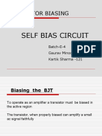 Transistor Biasing: Self Bias Circuit