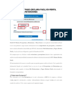 Declracion de Percepcion y Retenciones