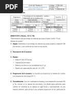 Guía Prácticas No. 2 Porcentaje de Lodos en Arenas