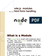 Node - Js Modules and HTML Form Handling