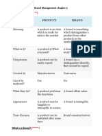 Basis For Comparison Product Brand: Brand Management Chapter-1 Brands Vs Products