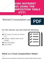 BNL (Deriving Nutrients Using FCT) - Updated