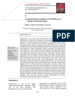 Effect of Evidence Based Lifestyle Guidelines On Self Efficacy of Patients With Hypertension