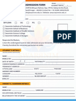 Admission Form: Diploma Ug PG