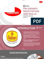 Haldiram'S Negotiation and Skills: Summited By: Juhi Sakpale Roll No: 41