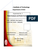 E103 - Mesh Analysis and Nodal Analysis