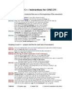 Cloud 9 C++ Instructions For COSC175: Create Your Workspace (Only Do This Once at The Beginning of The Semester)