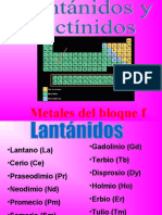 Actinidos y Lantanidos