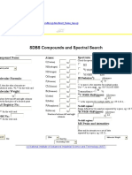 SDBS Compounds and Spectral Search