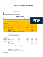 Tarjeta de Precios Unitarios 01