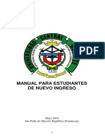 Manual para Estudiantes de Nuevo Ingreso