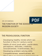 PGCE Function of Schools in Modern Society