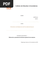 Elaboración y Presentación Del Balance General de Una Empresa