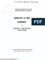 ASME B31.1a-1999 ADDENDA PDF