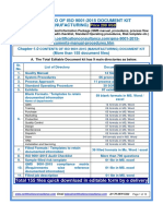 D101: Demo of Iso 9001:2015 Document Kit (Manufacturing)