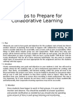 5 Steps To Prepare For Collaborative Learning