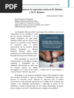 Cómo Mejorar La Expresión Escrita de R. Jiménez y M. F. Romero