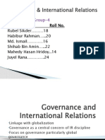 Governance & International Relations: Presented by Group-4