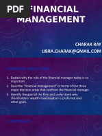 Financial Management: Charak Ray