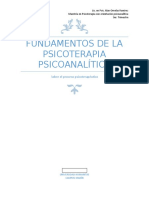 Reporte de Lectura - Fundamentos de La Psicoterapia Psicoanalítica