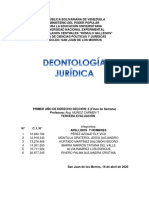 Trabajo DEONTOLOGÍA JURÍDICA PRIMERA EVALUACIÓN L II