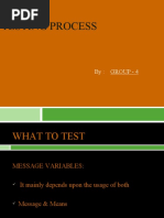 Testing Process: By: Group - 4