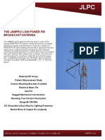 The Jampro Low Power FM Broadcast Antenna: 6340 Sky Creek DR, Sacramento, CA 95828 - T: 916.383.1177 - F: 916.383.1182