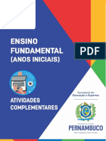 Atividades Complementares - Ensino Fundamental - Anos Iniciais - 1ºanosemana2