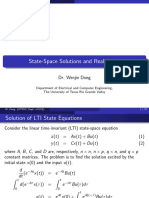 Lecture 3 State-Space Solutions and Realization - v1