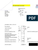 Main Hoist Motor Power Calculations