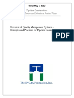 Pipeline Construction: Quality Issues and Solutions Action Plans