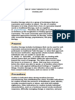 Psychotherapy: Article Review of "Using Therapeutic Art Activites in Counselling"