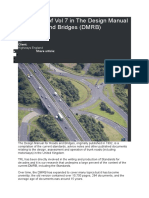 Update of Vol 7 in The Design Manual For Roads and Bridges (DMRB)