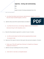 Unit 2: Installation Inspection, Testing and Commissioning: Sample Questions/model Answers