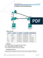 5.1.2.4 Lab - Configuring Per-Interface Inter-VLAN Routing