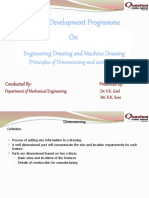 Principles of Dimensioning and Sectioning