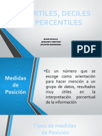 Cuartiles, Deciles y Percentiles