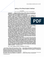 In Vitro Modeling of The Boneamplant Interface: Background