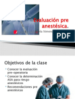 Evaluación Pre Anestésica