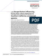 Landscape Factors Influencing Honey Bee Colony Beh