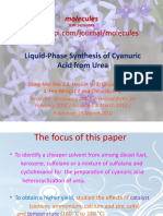 Molecules: Liquid-Phase Synthesis of Cyanuric Acid From Urea