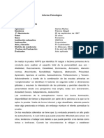 Informe Psicológico 16 FPS PDF