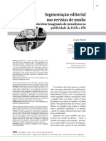 ELMAN, D. STROCH, L. Segmentação Editorial Nas Revistas de Moda A Construção Do Leitor Imaginado Do Jornalismo Na Publicidade de Estilo e Elle