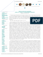 Traite de Paix de Tolentino Entre Le S. Siege Et La Republique Francaise