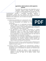 Criterios Diagnósticos Del Trastorno Del Espectro Autista